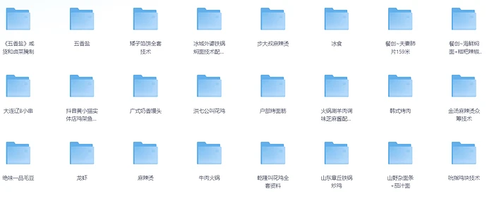 创业必备 小吃配方大全 详细技术教程+300个配方 网盘下载-六美分.NET