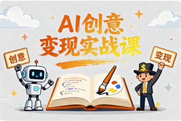 AI创意变现实战课 用人工智能让灵感变现金-六美分.NET